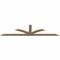 Ekena Millwork Richland Smooth Timber Gable Bracket, Douglas Fir, 84"W x 21"H x 1 1/2"D x 3 1/2"F, 6/12 Pitch GBW084X21X0204RIC00SDF - alternate 5
